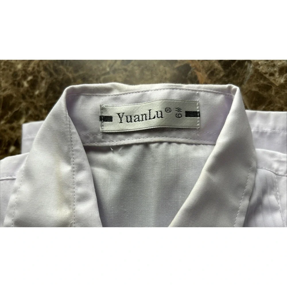 Yuan Lu Boy's Tuxedo Shirt & Tie #9 White Trousers and Waistcoat Vest Gray Set 4